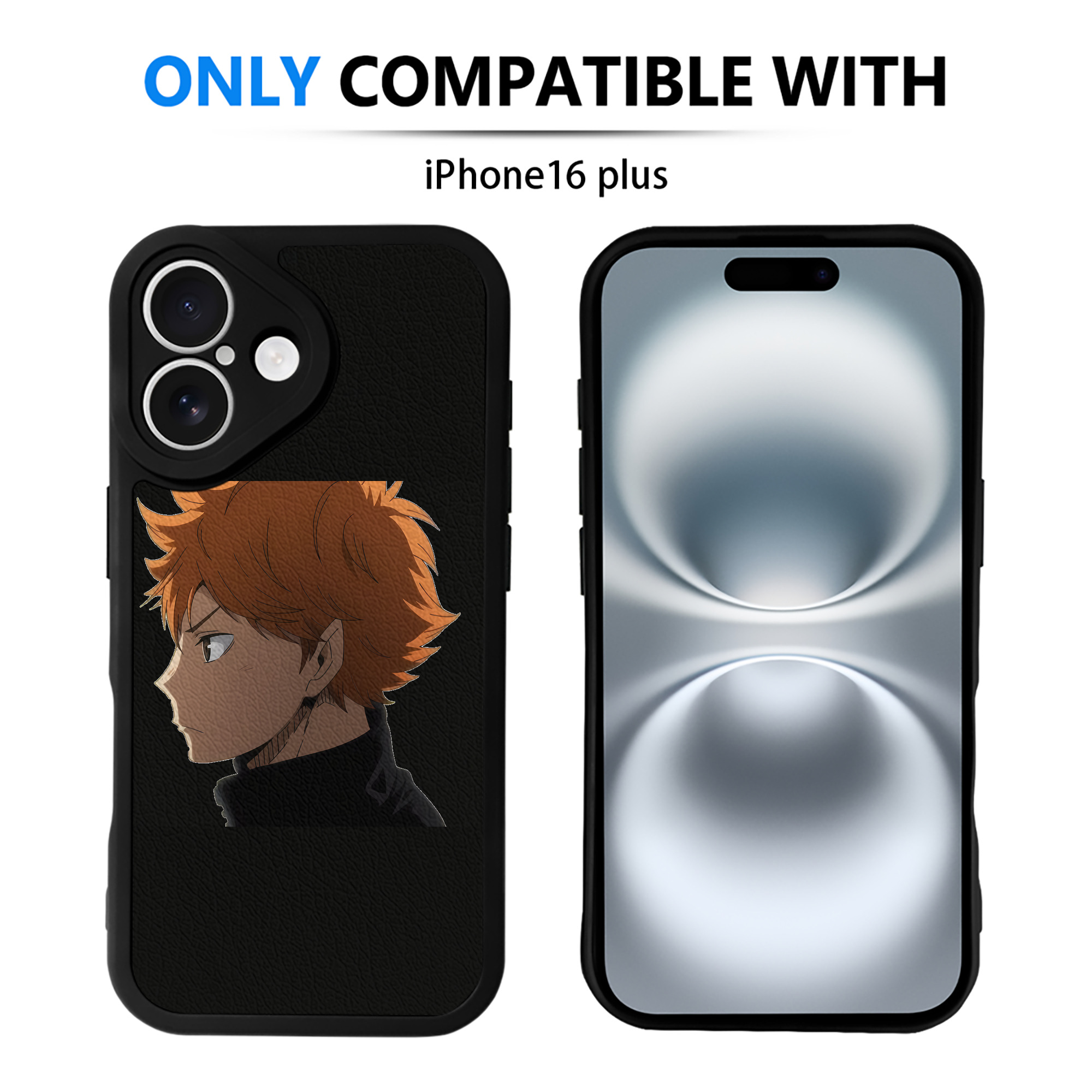 （画像用） ハイキュー!! Haikyu!! 【iPhone 16シリーズ対応】シリコンスマホケース（レザー調） 材質：シリコン